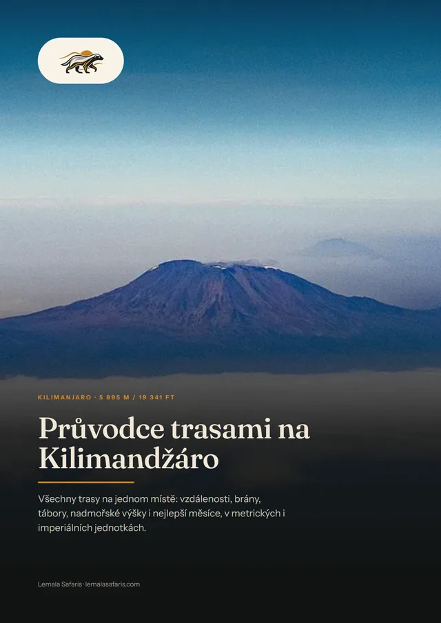 Obálka: Průvodce trasami na Kilimandžáro