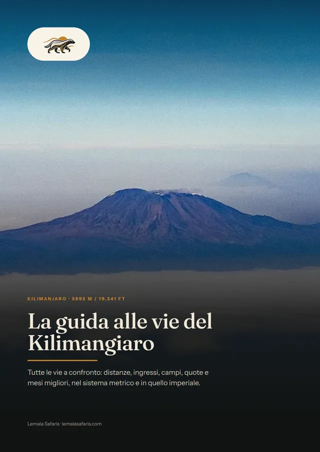 Copertina di La guida alle vie del Kilimangiaro