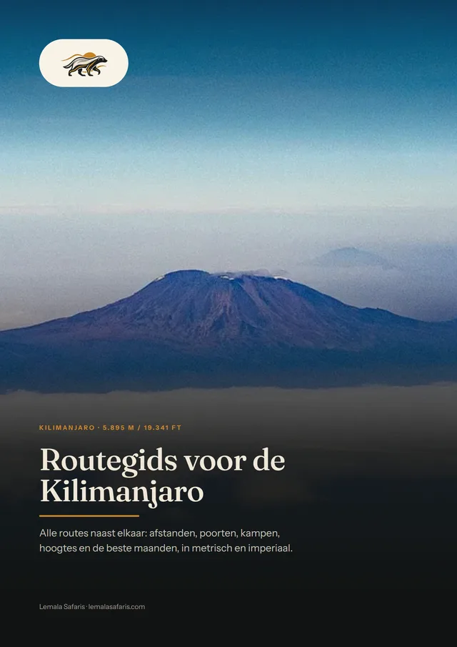 Omslag van Routegids voor de Kilimanjaro