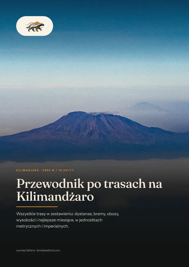 Okładka: Przewodnik po trasach na Kilimandżaro