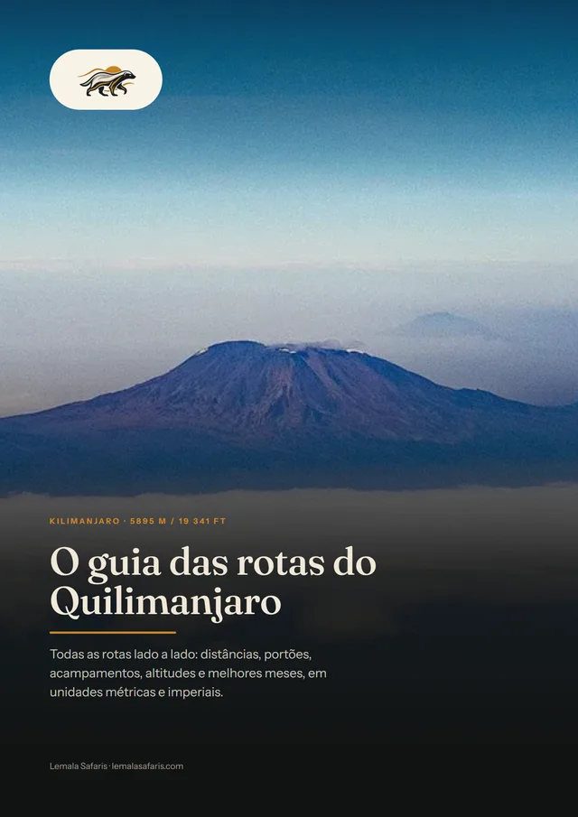 Capa de O guia das rotas do Quilimanjaro